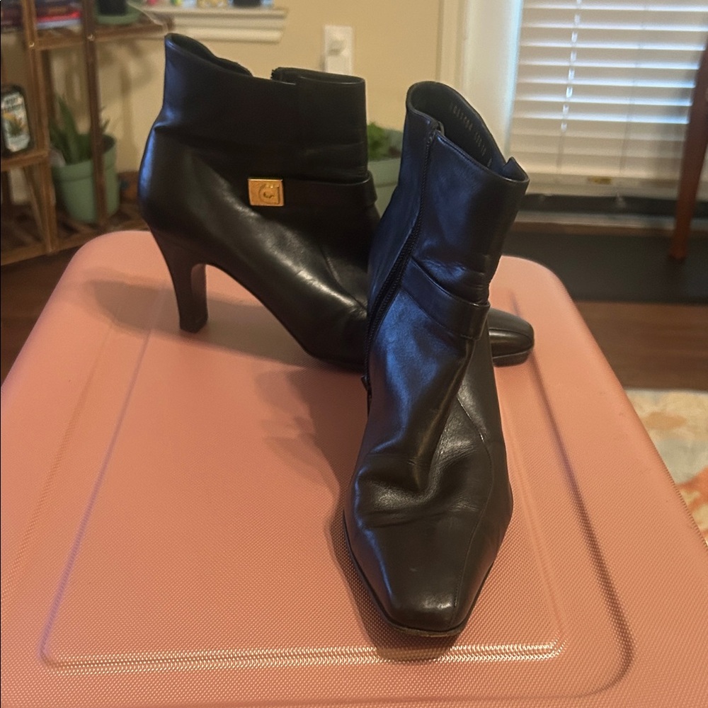 Salvatore Ferragamo Black Heeled Boots